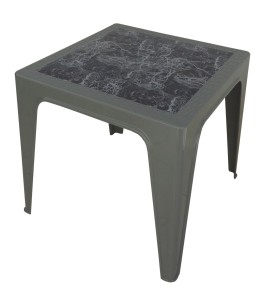 Table Monobloc 60x60x60 gris