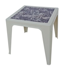 Table Monobloc 60x60x60 blanc